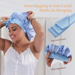 Silk Satin Hair Bonnet – Night Cap for Curly & Natural Hair